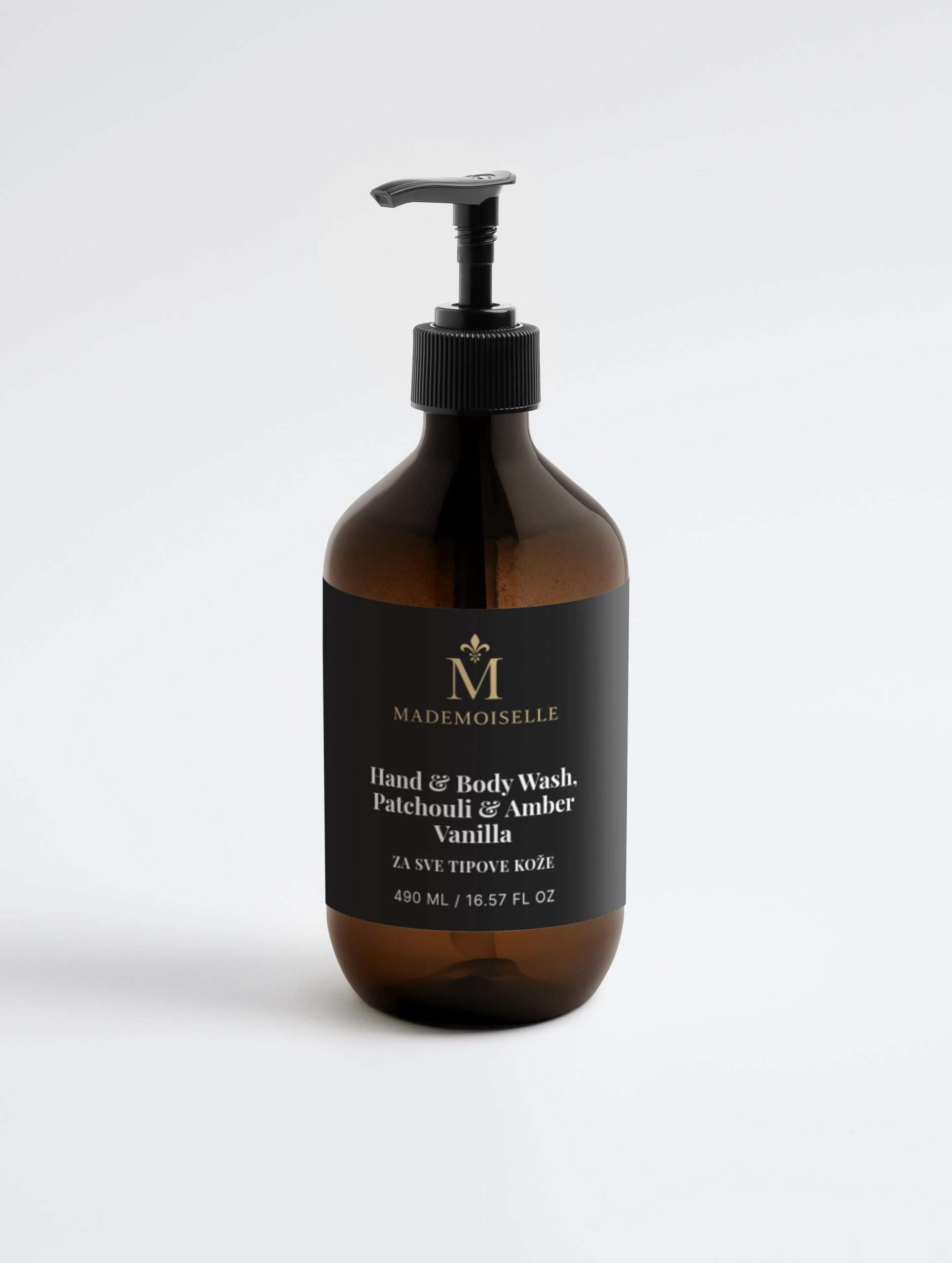 Hand & Body Wash, Patchouli & Amber Vanilla